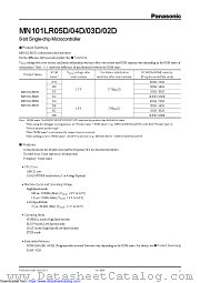 MN101LR04D datasheet pdf Panasonic