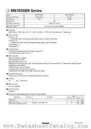 MN103SFB9R datasheet pdf Panasonic