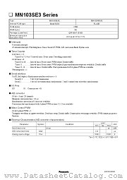 MN103SFE3K datasheet pdf Panasonic