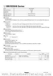 MN103SFH6K datasheet pdf Panasonic