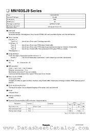 MN103SFJ9D datasheet pdf Panasonic