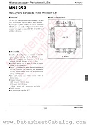 MN1292 datasheet pdf Panasonic