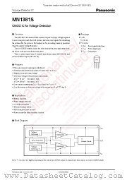 MN1381S datasheet pdf Panasonic