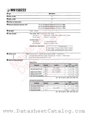 MN150222 datasheet pdf Panasonic