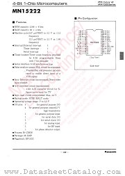 MN15222 datasheet pdf Panasonic