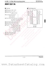 MN1551A datasheet pdf Panasonic
