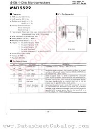 MN15522 datasheet pdf Panasonic