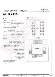 MN15834A datasheet pdf Panasonic