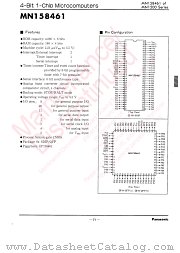 MN158461 datasheet pdf Panasonic