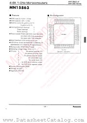 MN15863 datasheet pdf Panasonic