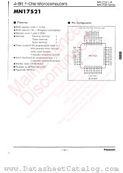 MN17521 datasheet pdf Panasonic