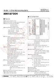 MN187204 datasheet pdf Panasonic