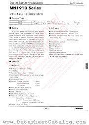 MN1911 datasheet pdf Panasonic