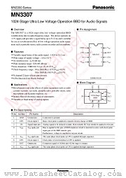MN3307 datasheet pdf Panasonic