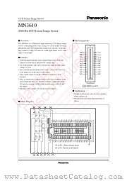 MN3610 datasheet pdf Panasonic