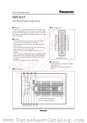MN3615 datasheet pdf Panasonic