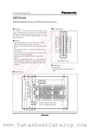 MN3646 datasheet pdf Panasonic