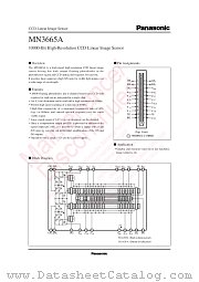 MN3665A datasheet pdf Panasonic