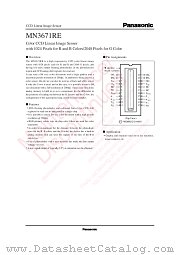 MN3671RE datasheet pdf Panasonic