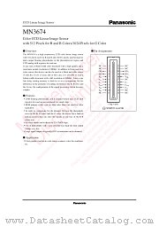 MN3674 datasheet pdf Panasonic