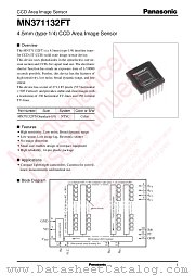 MN371132FT datasheet pdf Panasonic
