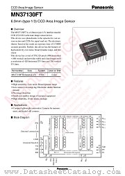 MN37130FT datasheet pdf Panasonic