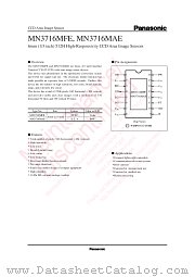 MN3716MAE datasheet pdf Panasonic