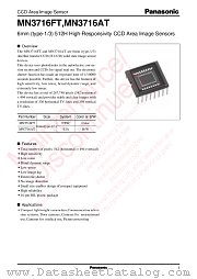 MN3716AT datasheet pdf Panasonic