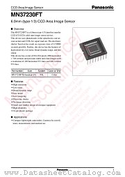 MN37230FT datasheet pdf Panasonic