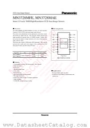 MN3728MFE datasheet pdf Panasonic