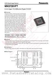 MN37281FT datasheet pdf Panasonic