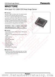 MN3775RE datasheet pdf Panasonic