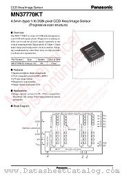 MN37770KT datasheet pdf Panasonic