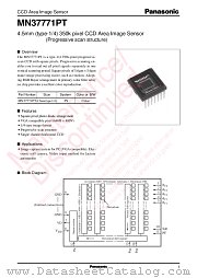MN37771PT datasheet pdf Panasonic