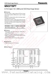 MN3778PT datasheet pdf Panasonic