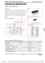 MN4001B datasheet pdf Panasonic