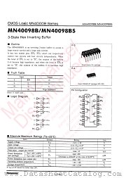 MN40098B datasheet pdf Panasonic