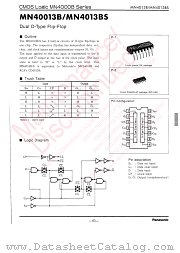 MN4013B datasheet pdf Panasonic