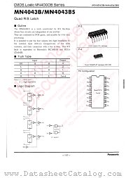 MN4043B datasheet pdf Panasonic
