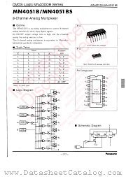 MN4051B datasheet pdf Panasonic
