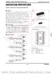 MN4053BS datasheet pdf Panasonic