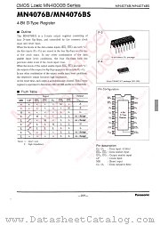 MN4076B datasheet pdf Panasonic