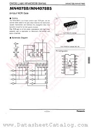 MN4078BS datasheet pdf Panasonic