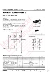 MN4081B datasheet pdf Panasonic