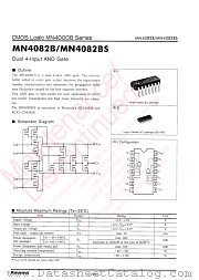 MN4082B datasheet pdf Panasonic