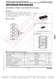 MN4086BS datasheet pdf Panasonic