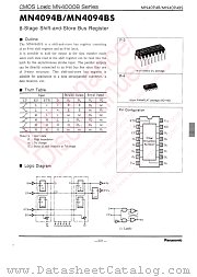 MN4094BS datasheet pdf Panasonic