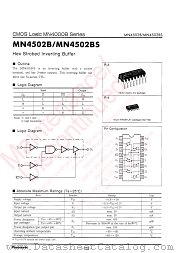 MN4502B datasheet pdf Panasonic