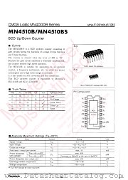 MN4510B datasheet pdf Panasonic