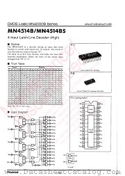 MN4514BS datasheet pdf Panasonic